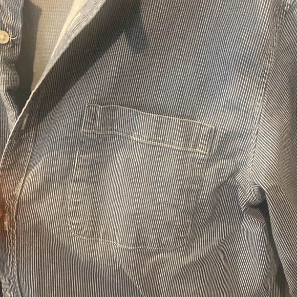 Banana Republic Men’s long sleeve button up, XL navy denim Durable fabric like N - Picture 10 of 16